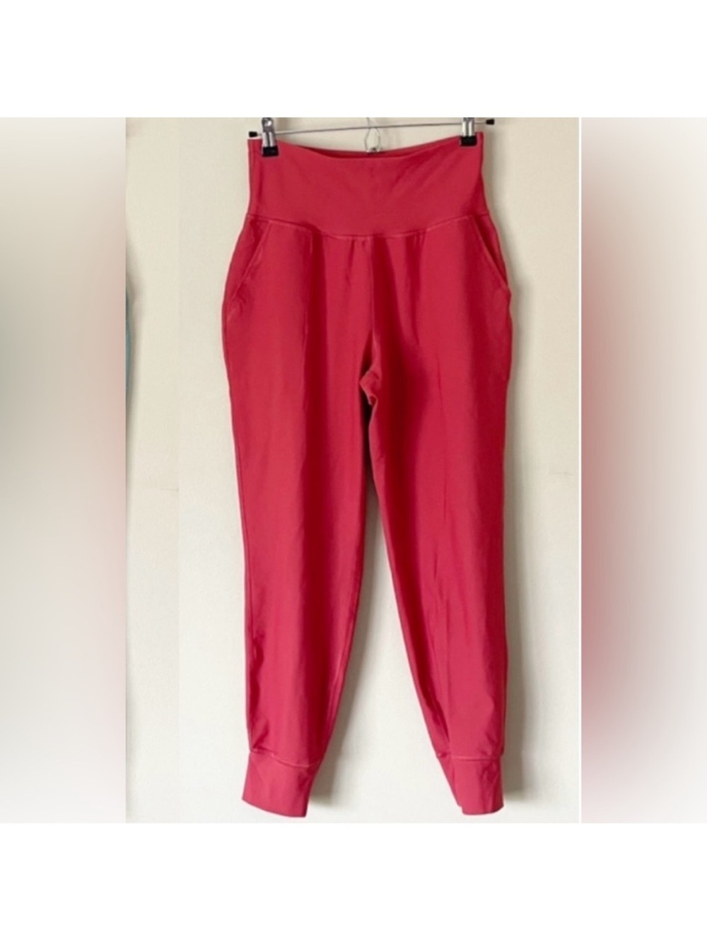 Old Navy Bright Pink High-Rise Jogger Pants